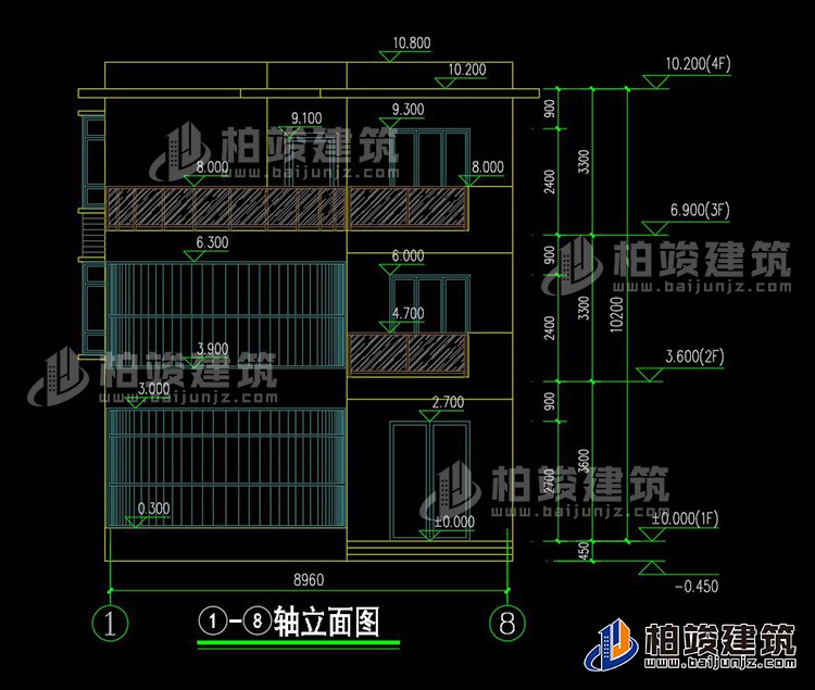 正立面图